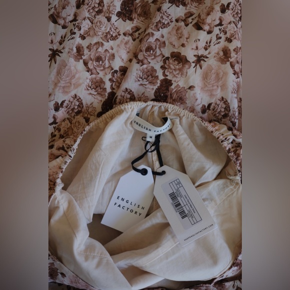 English Factory Linen Floral Maxi Dress medium - Picture 8 of 8